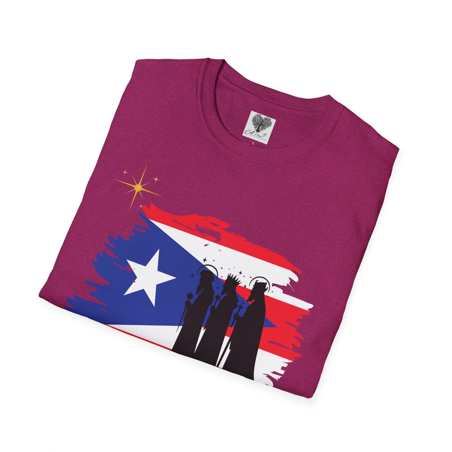 Feliz Dia de los Reyes (Bandera) - Unisex Softstyle T-Shirt