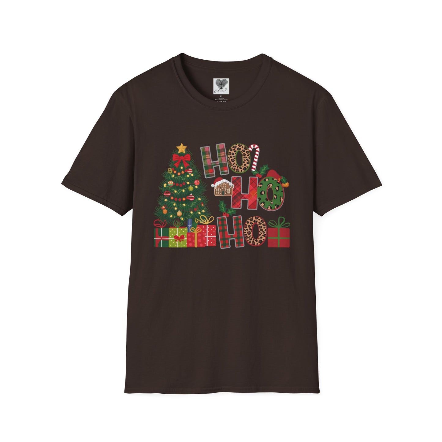 Merry Christmas HO HO HO - Unisex Softstyle T-Shirt