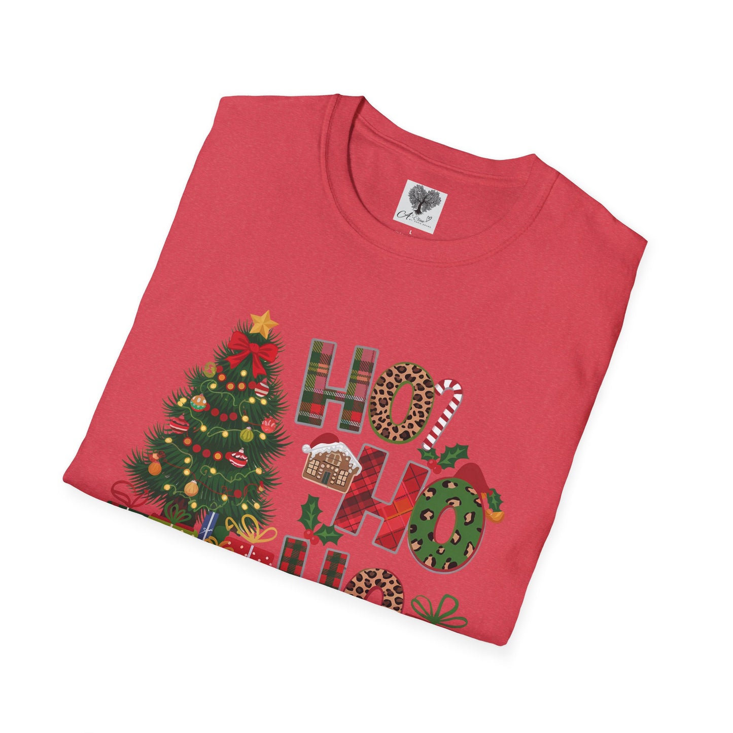 Merry Christmas HO HO HO - Unisex Softstyle T-Shirt