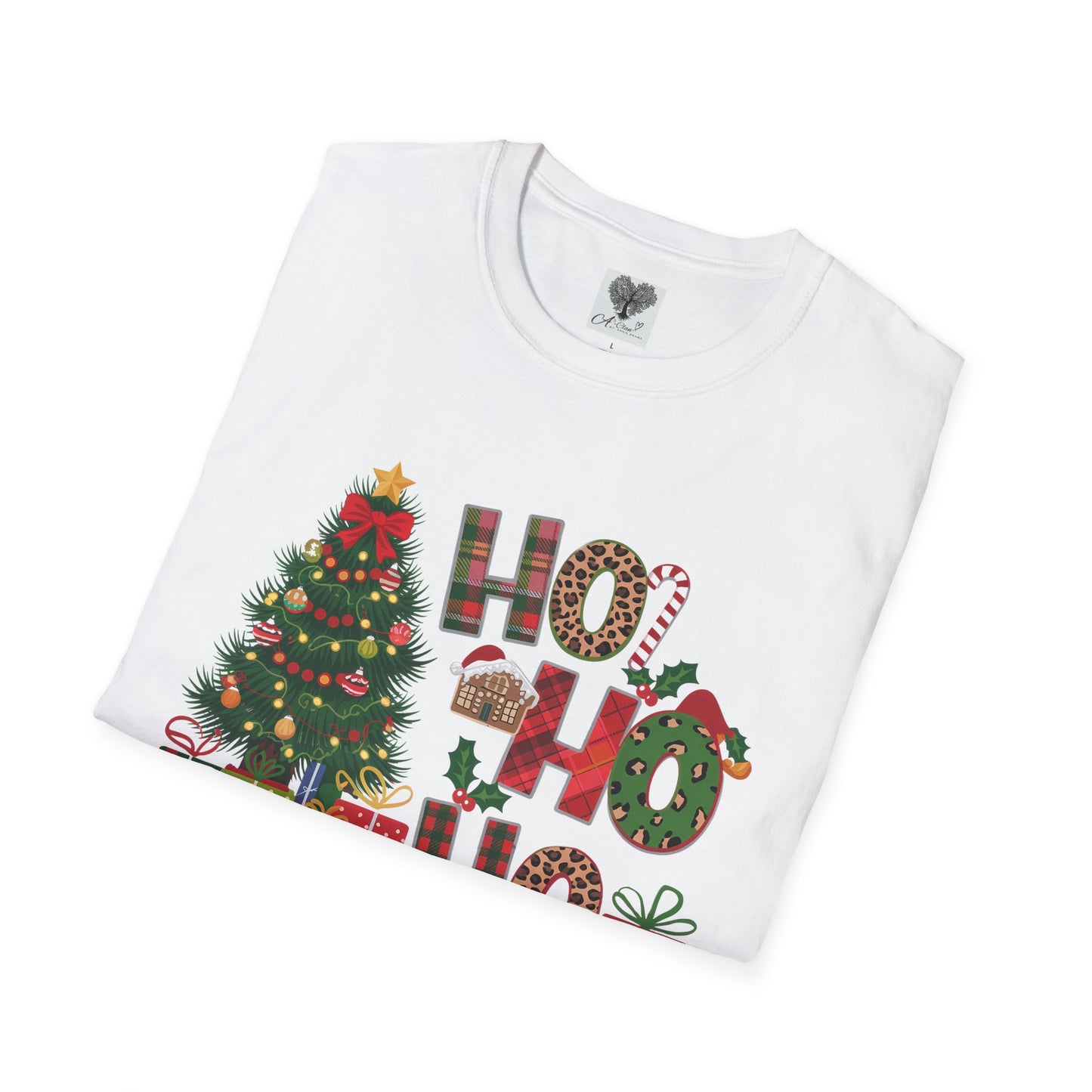 Merry Christmas HO HO HO - Unisex Softstyle T-Shirt