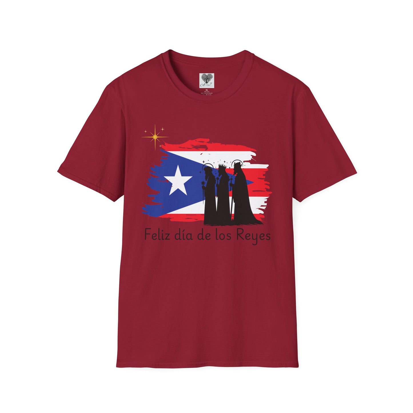 Feliz Dia de los Reyes (Bandera) - Unisex Softstyle T-Shirt