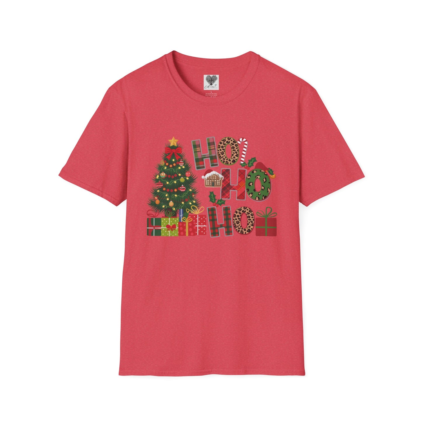 Merry Christmas HO HO HO - Unisex Softstyle T-Shirt