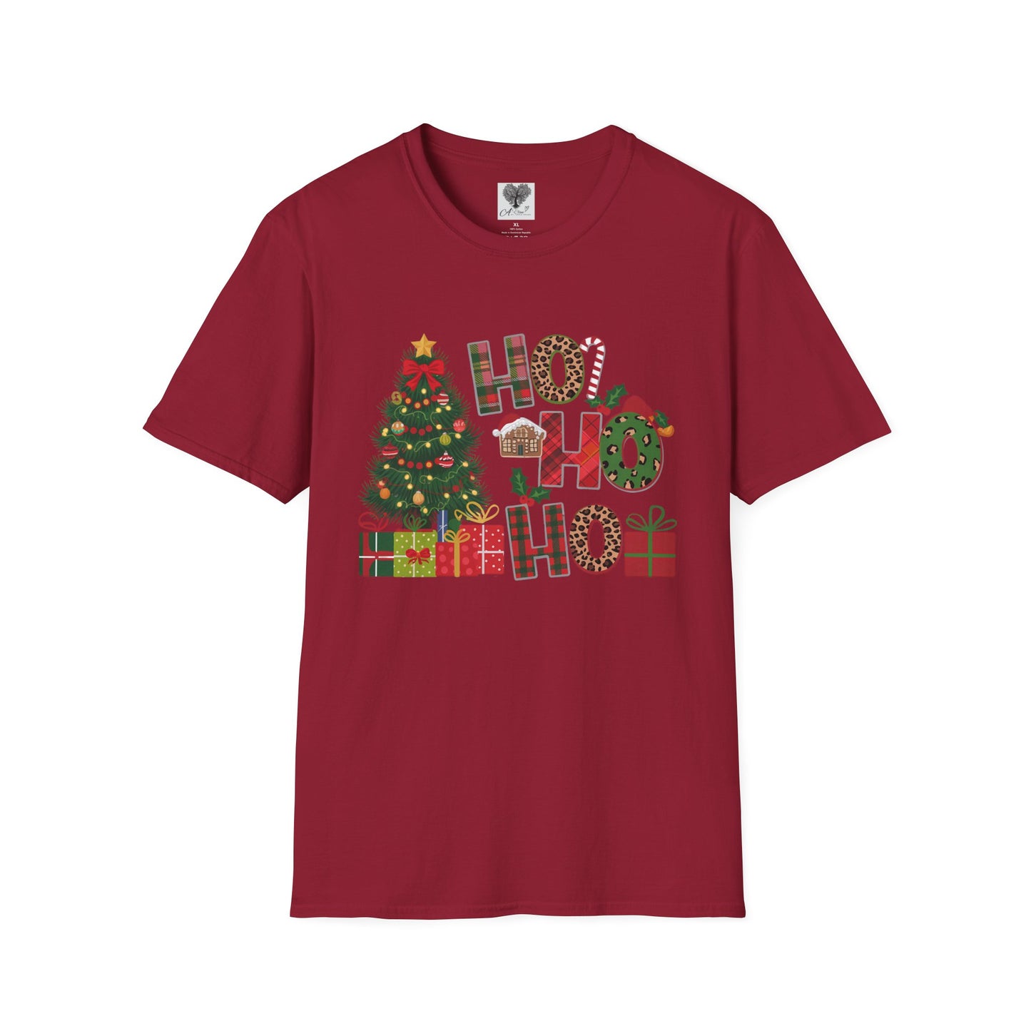 Merry Christmas HO HO HO - Unisex Softstyle T-Shirt