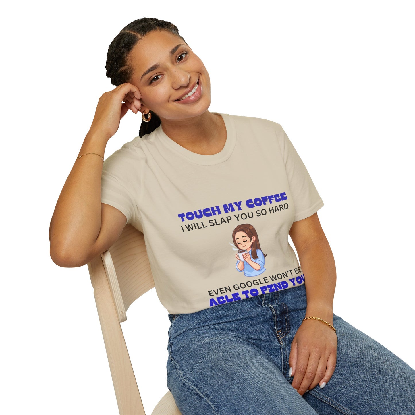 Coffee Blue Unisex Softstyle T-Shirt
