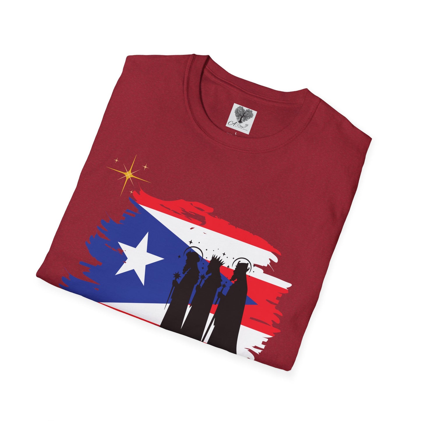 Feliz Dia de los Reyes (Bandera) - Unisex Softstyle T-Shirt