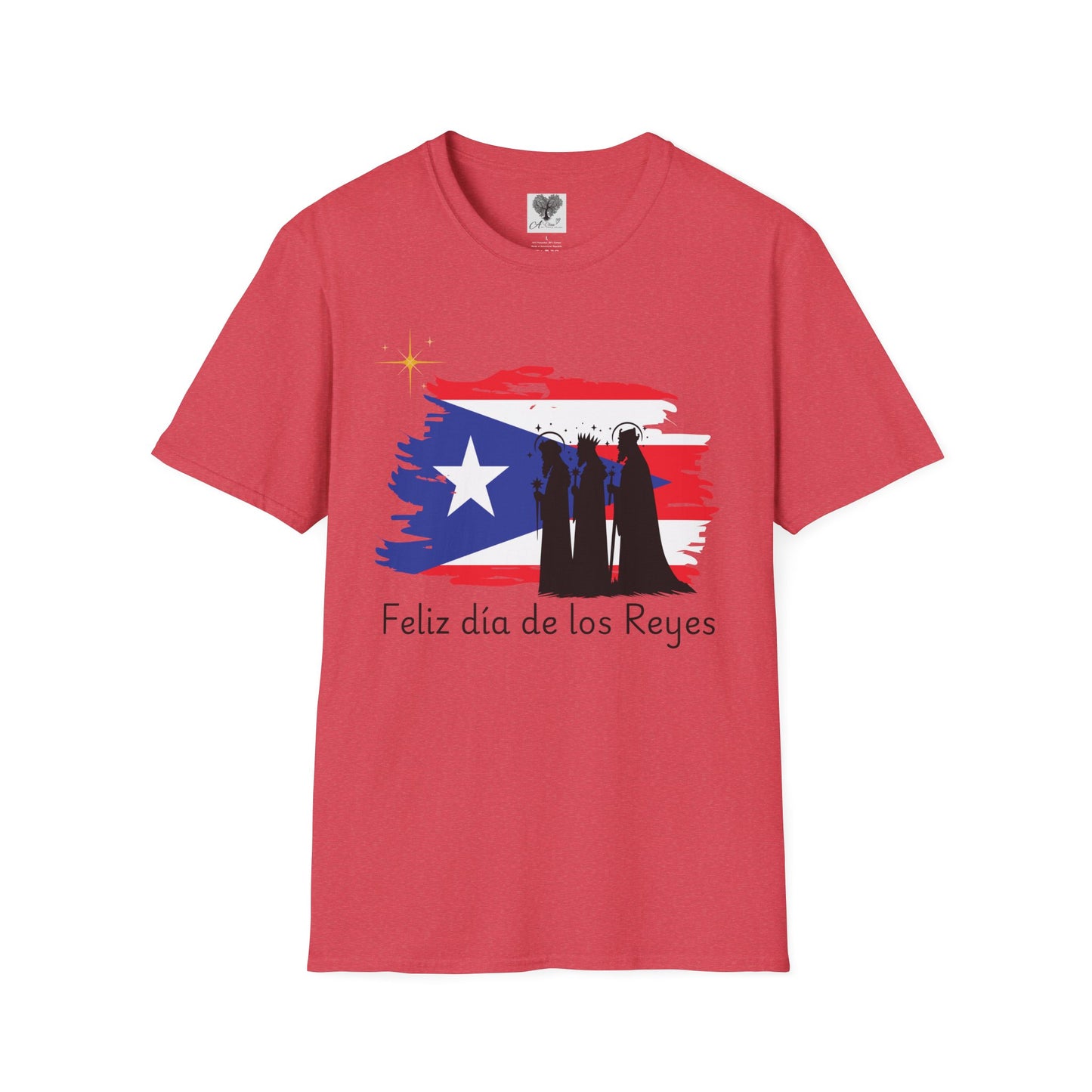 Feliz Dia de los Reyes (Bandera) - Unisex Softstyle T-Shirt