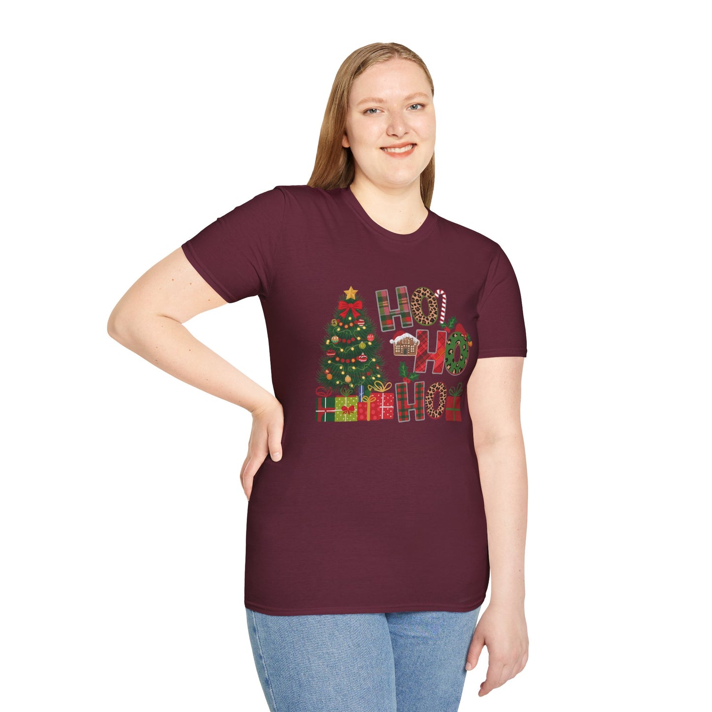 Merry Christmas HO HO HO - Unisex Softstyle T-Shirt