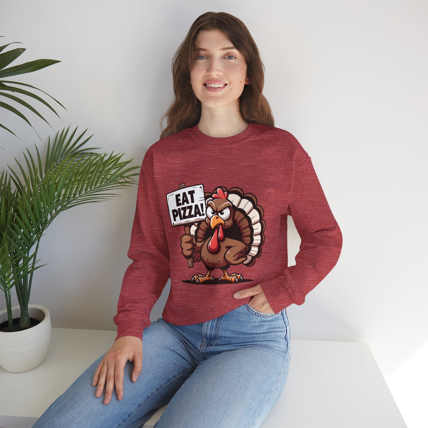 Eat pizza - Unisex Heavy Blend™ Crewneck Sweatshirt