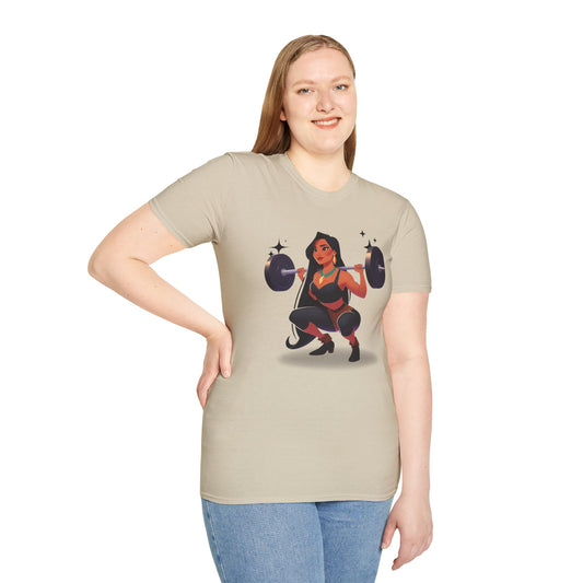 Pocahontas in action - Unisex Softstyle T-Shirt