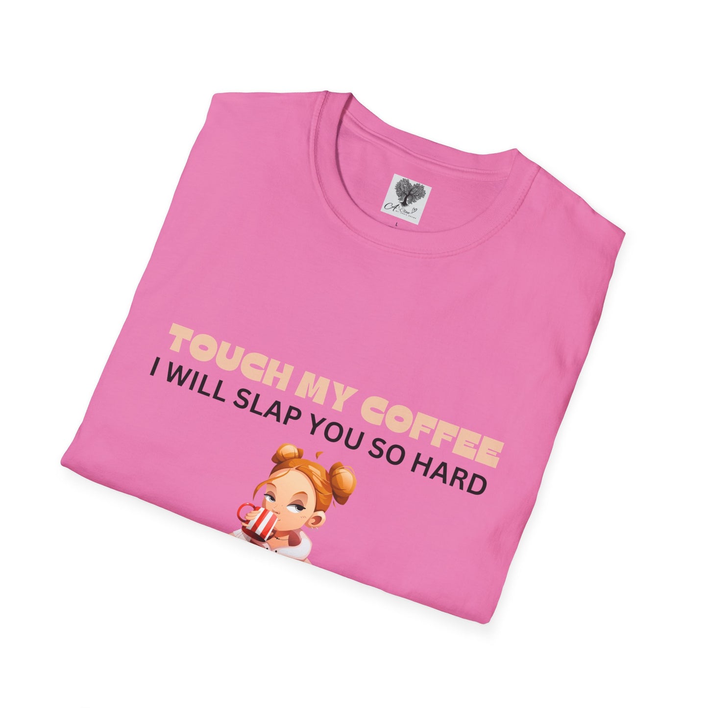 Coffee - Girly Unisex Softstyle T-Shirt