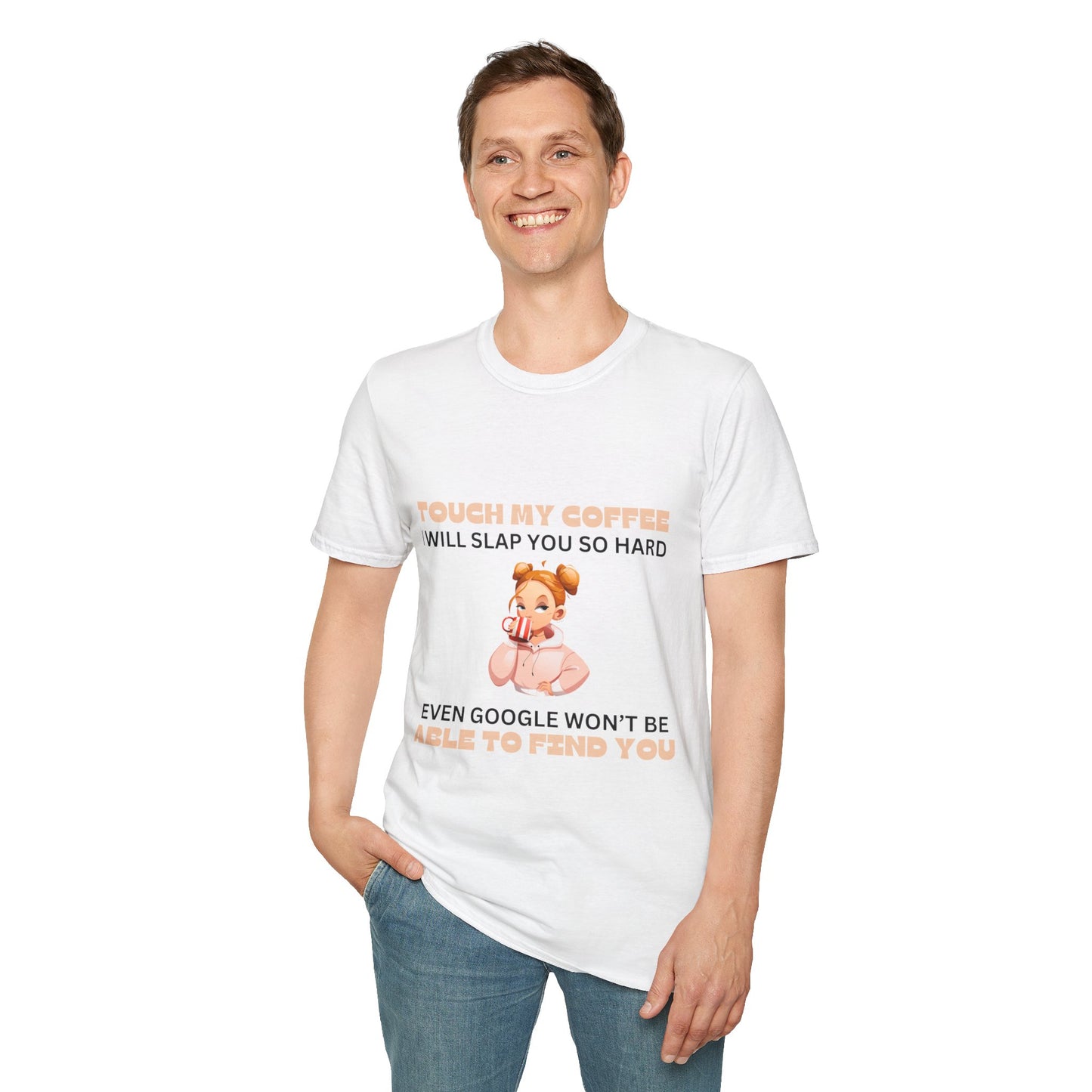 Coffee - Girly Unisex Softstyle T-Shirt