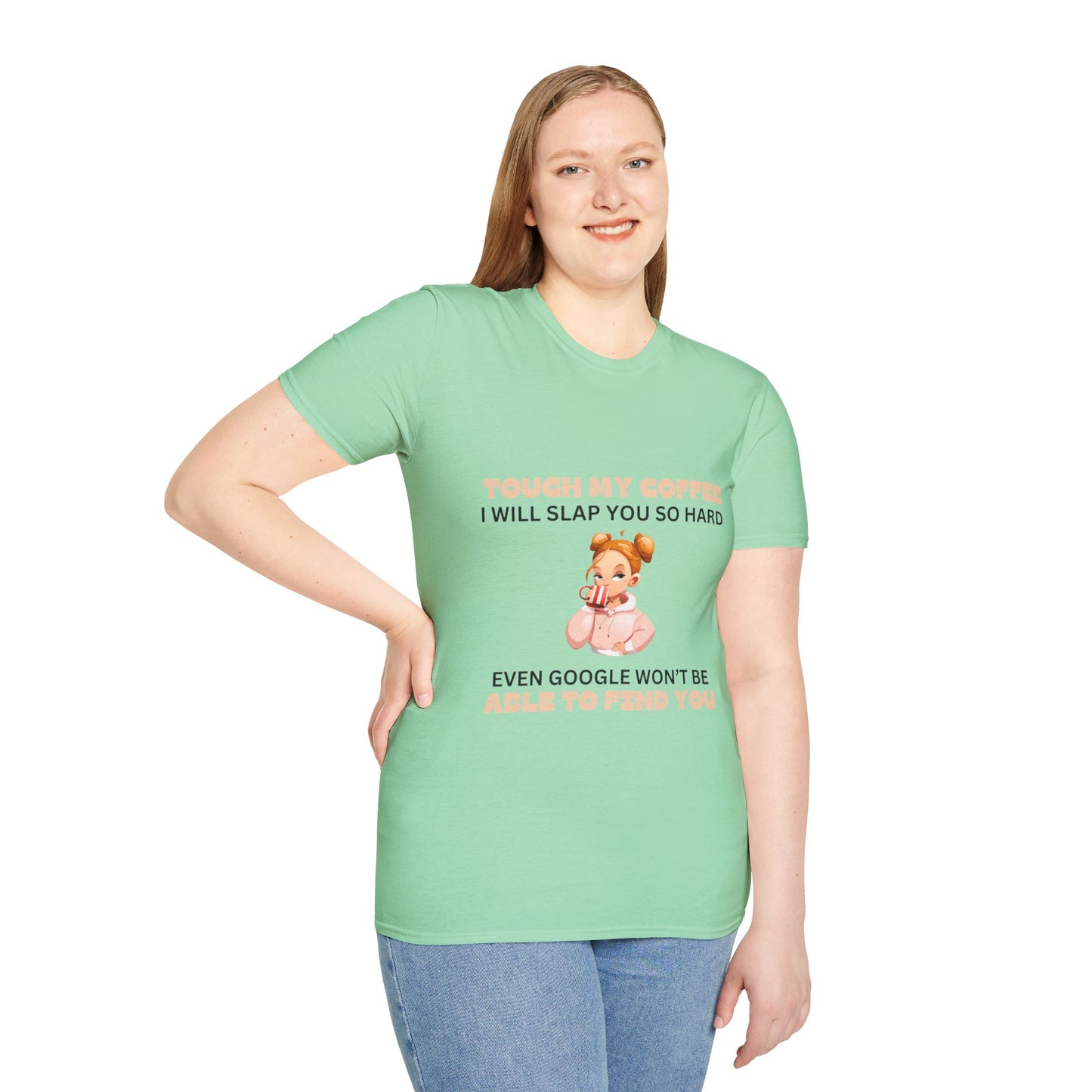 Coffee - Girly Unisex Softstyle T-Shirt