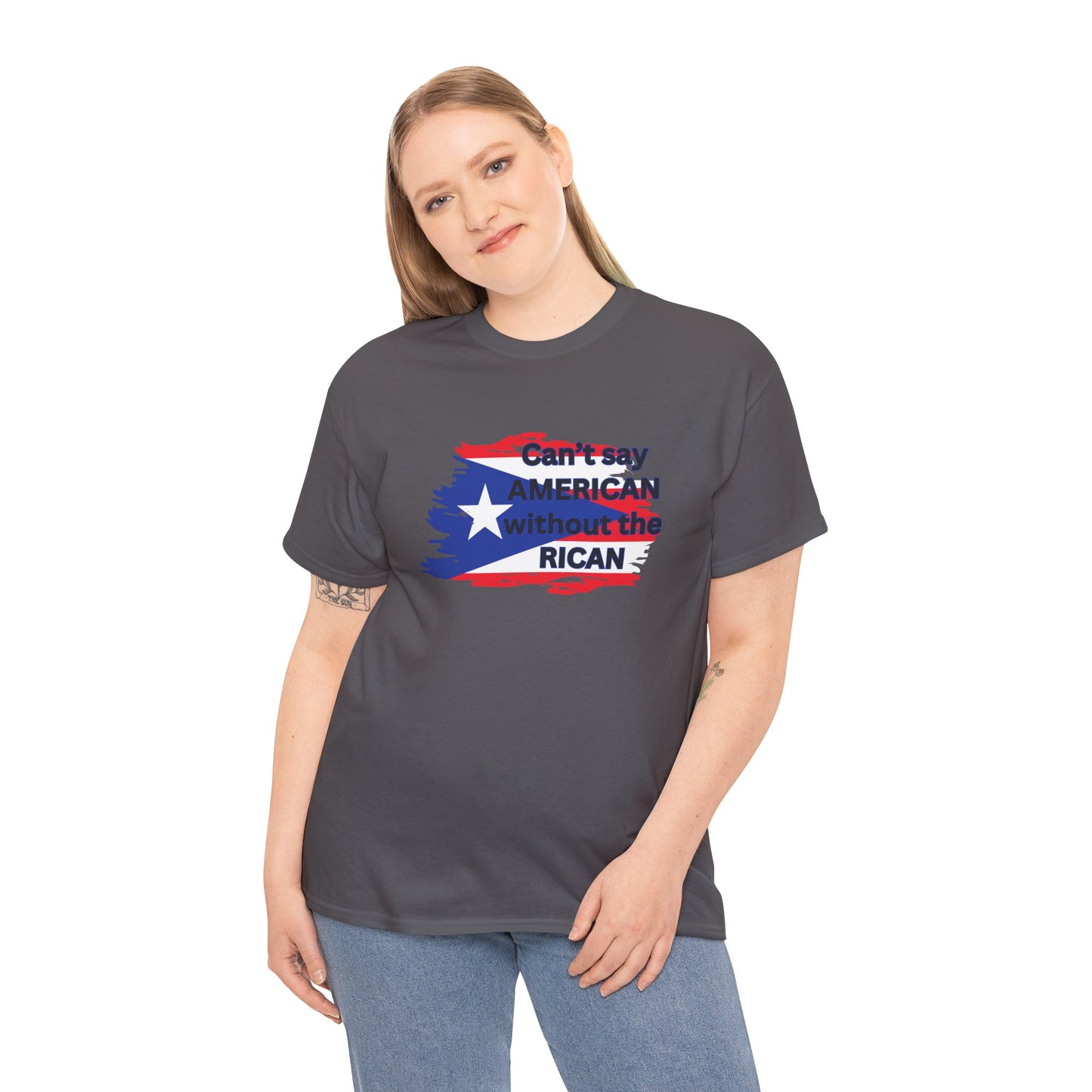 You can't say AMERICA - Unisex Heavy Cotton Tee