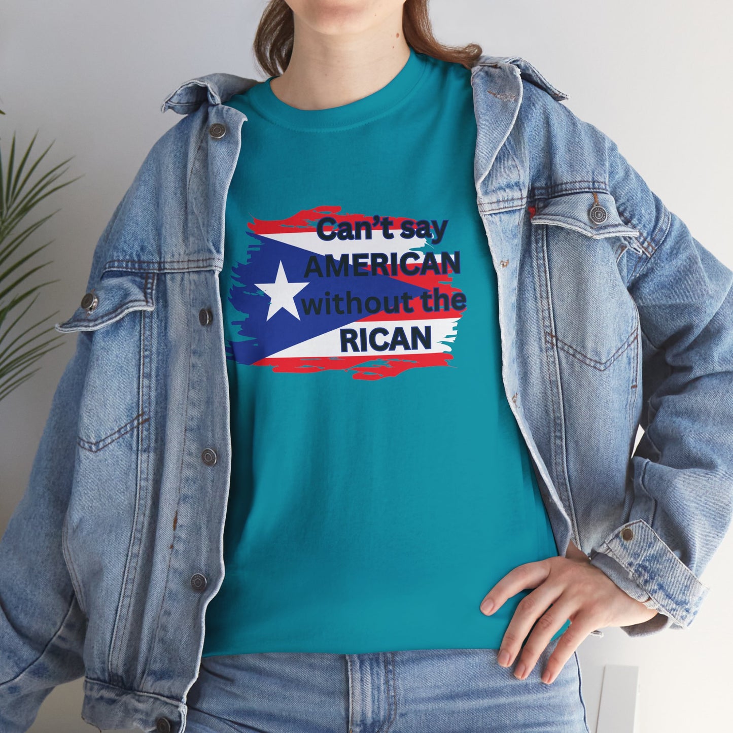 You can't say AMERICA - Unisex Heavy Cotton Tee