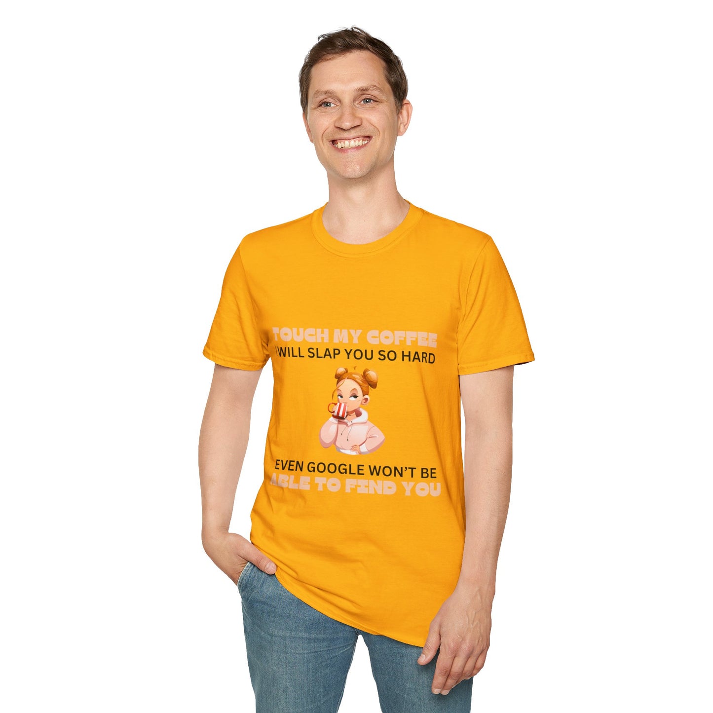 Coffee - Girly Unisex Softstyle T-Shirt