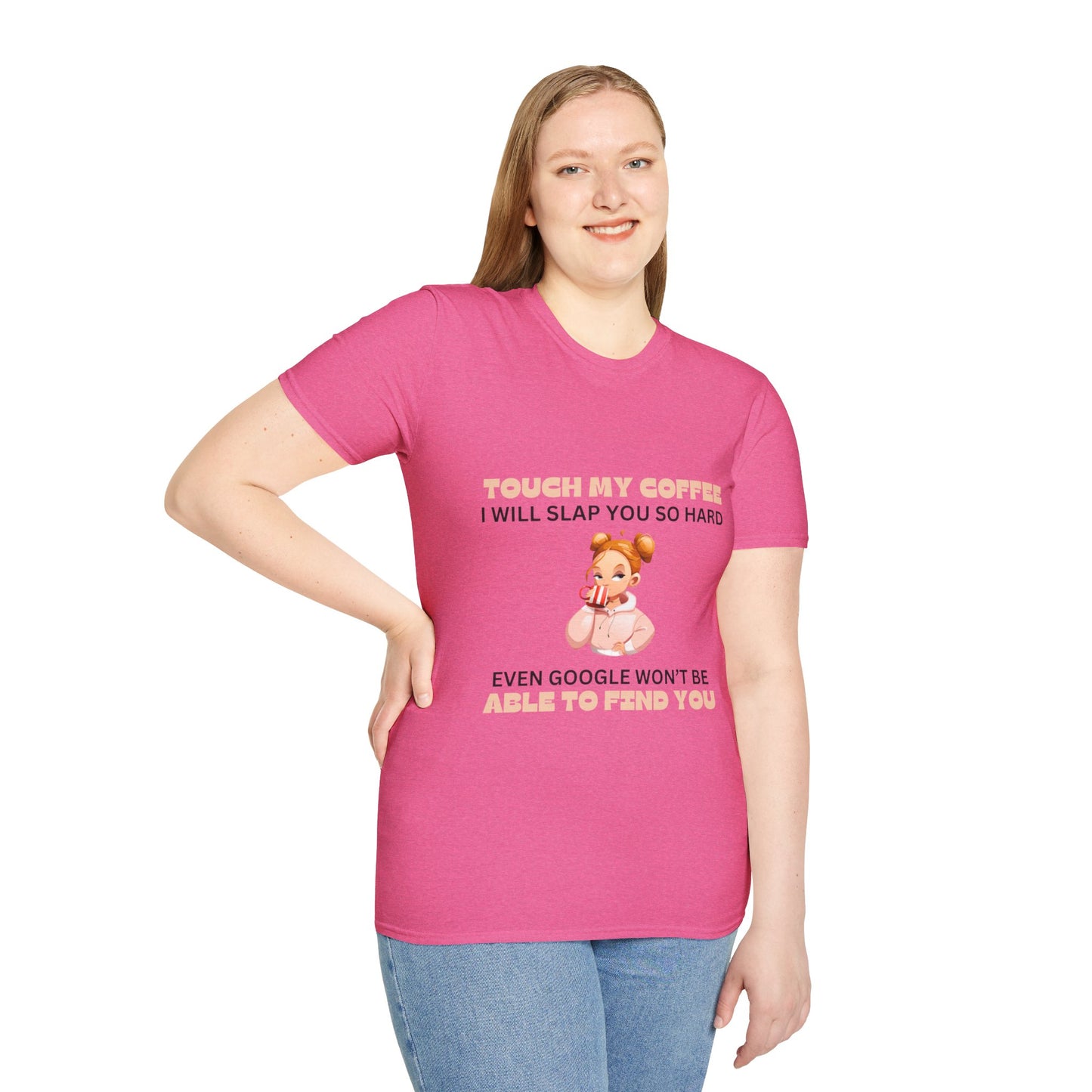 Coffee - Girly Unisex Softstyle T-Shirt