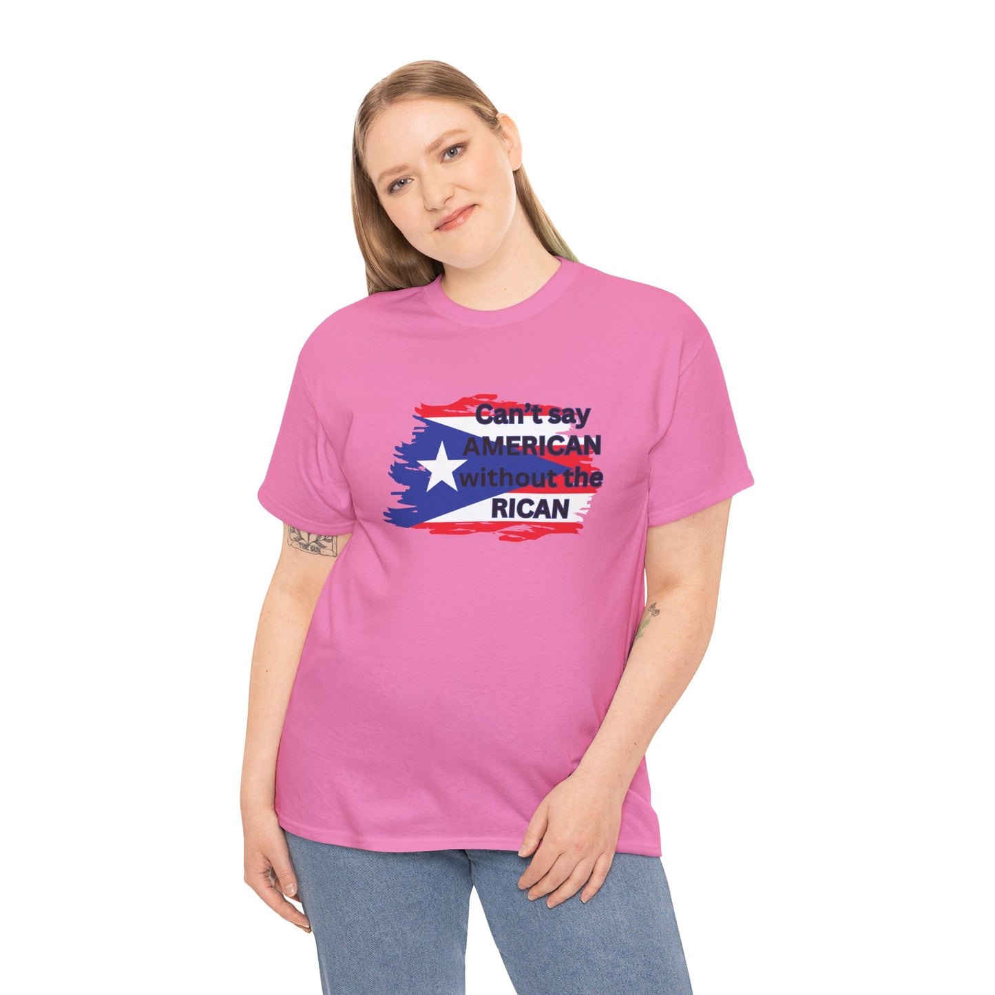 You can't say AMERICA - Unisex Heavy Cotton Tee