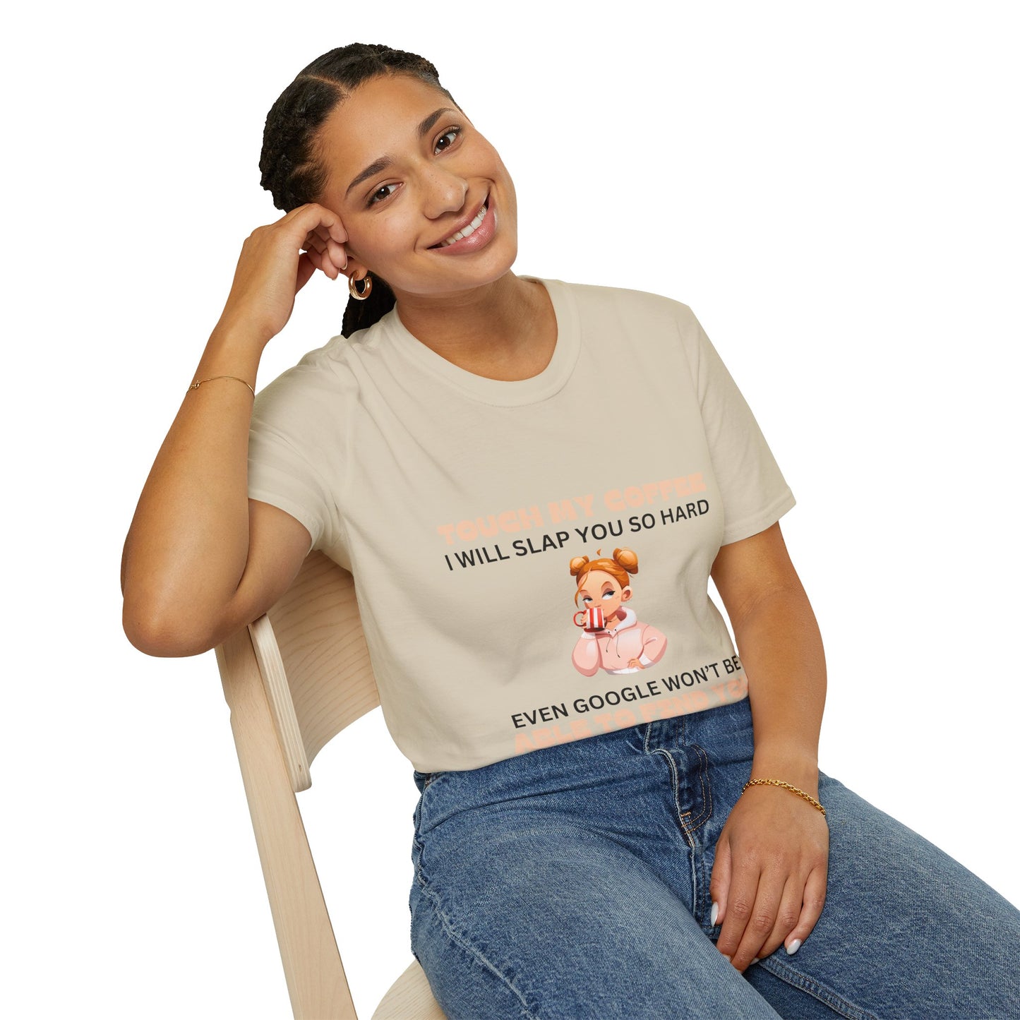 Coffee - Girly Unisex Softstyle T-Shirt