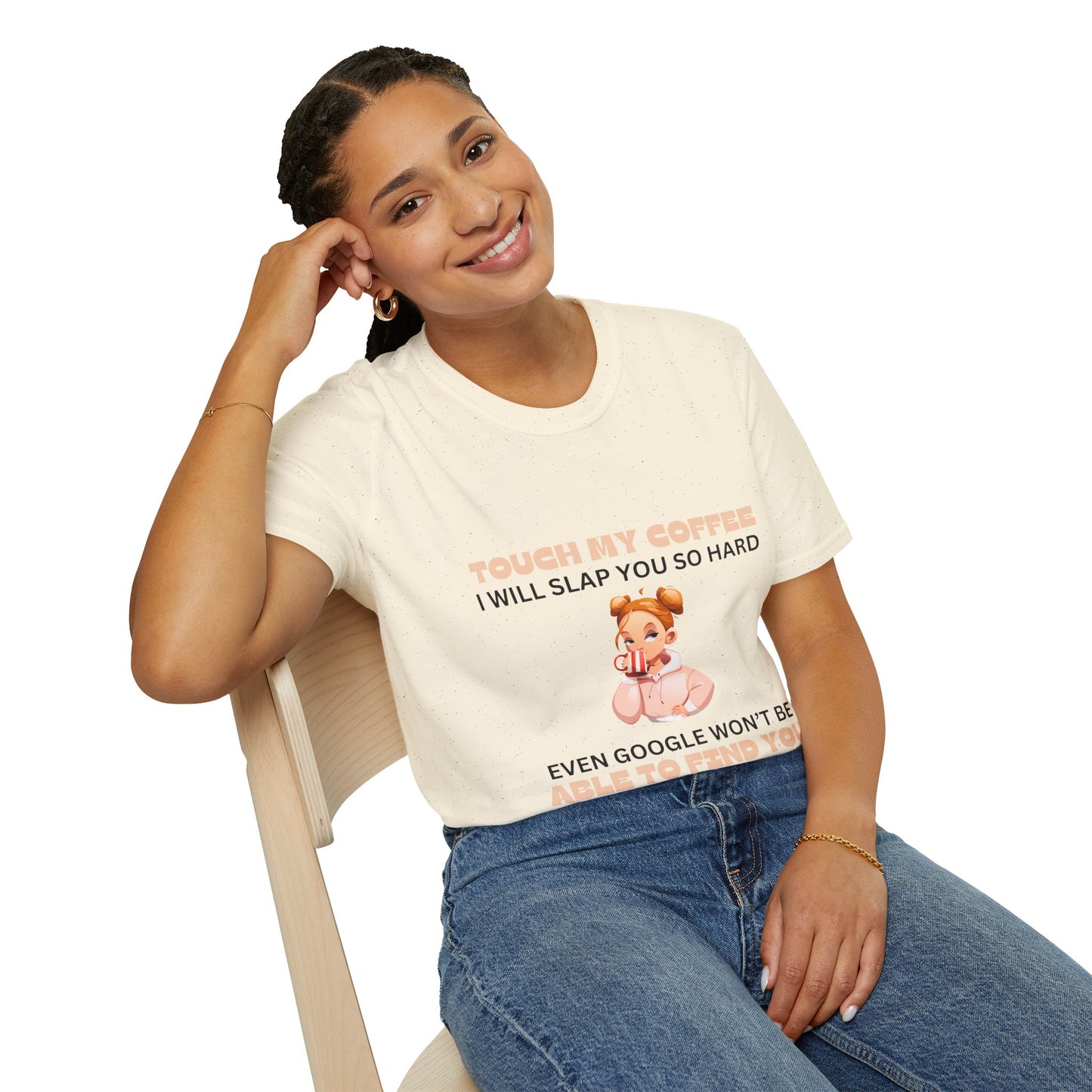 Coffee - Girly Unisex Softstyle T-Shirt